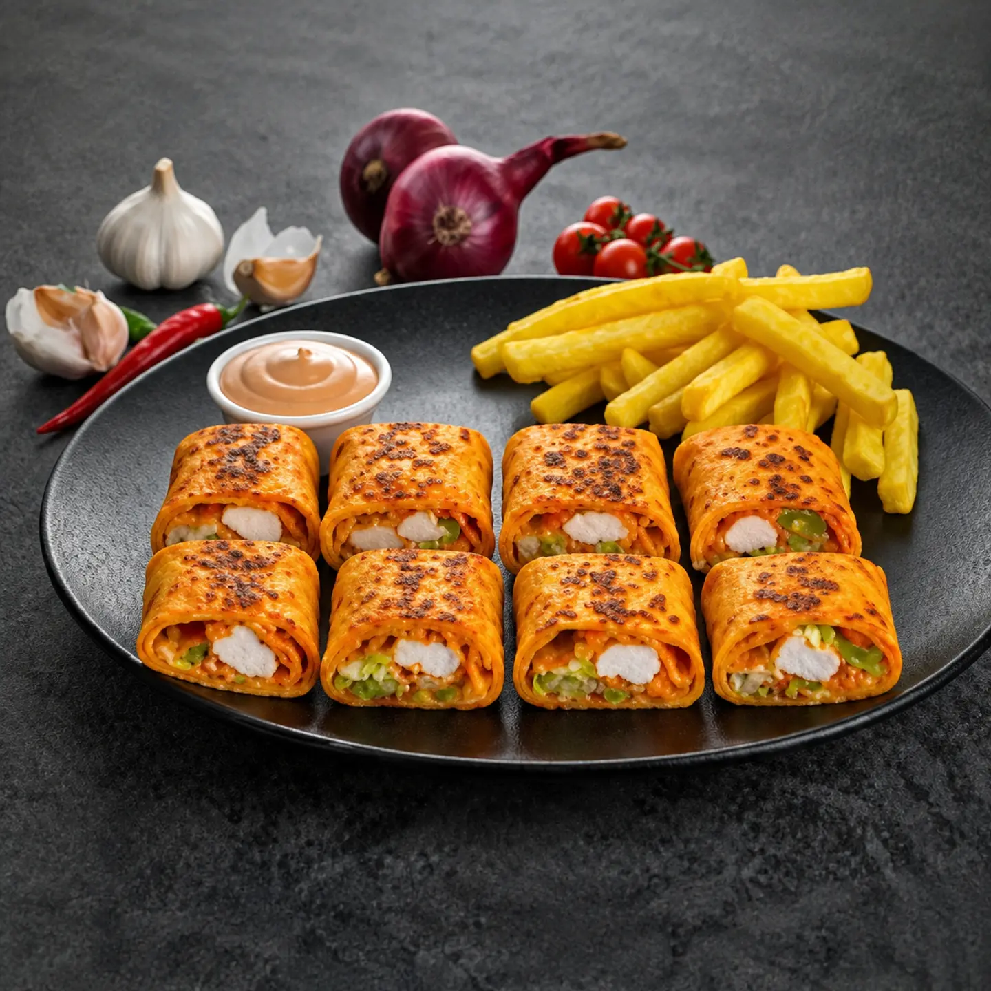 Large Chicken Arabica Plate