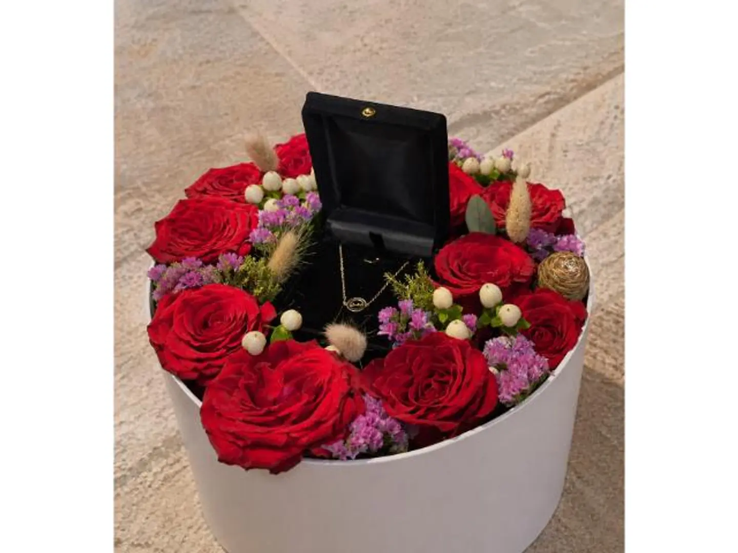 Necklace With Flower Box