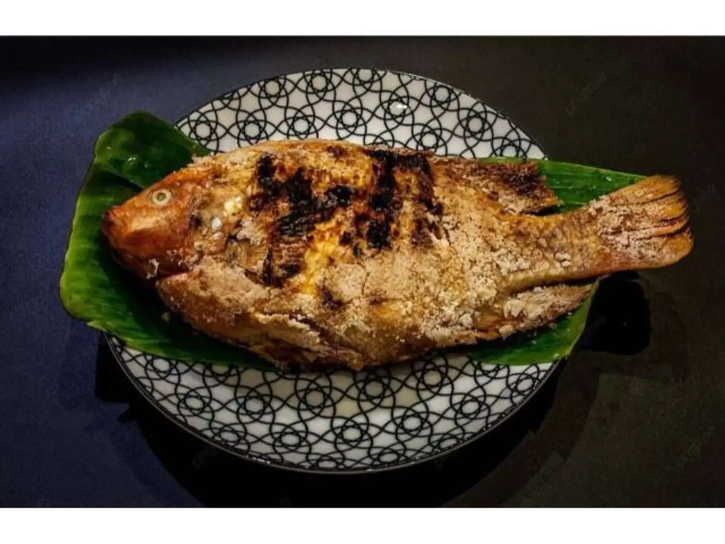 سمك مقلي محشي جمبري