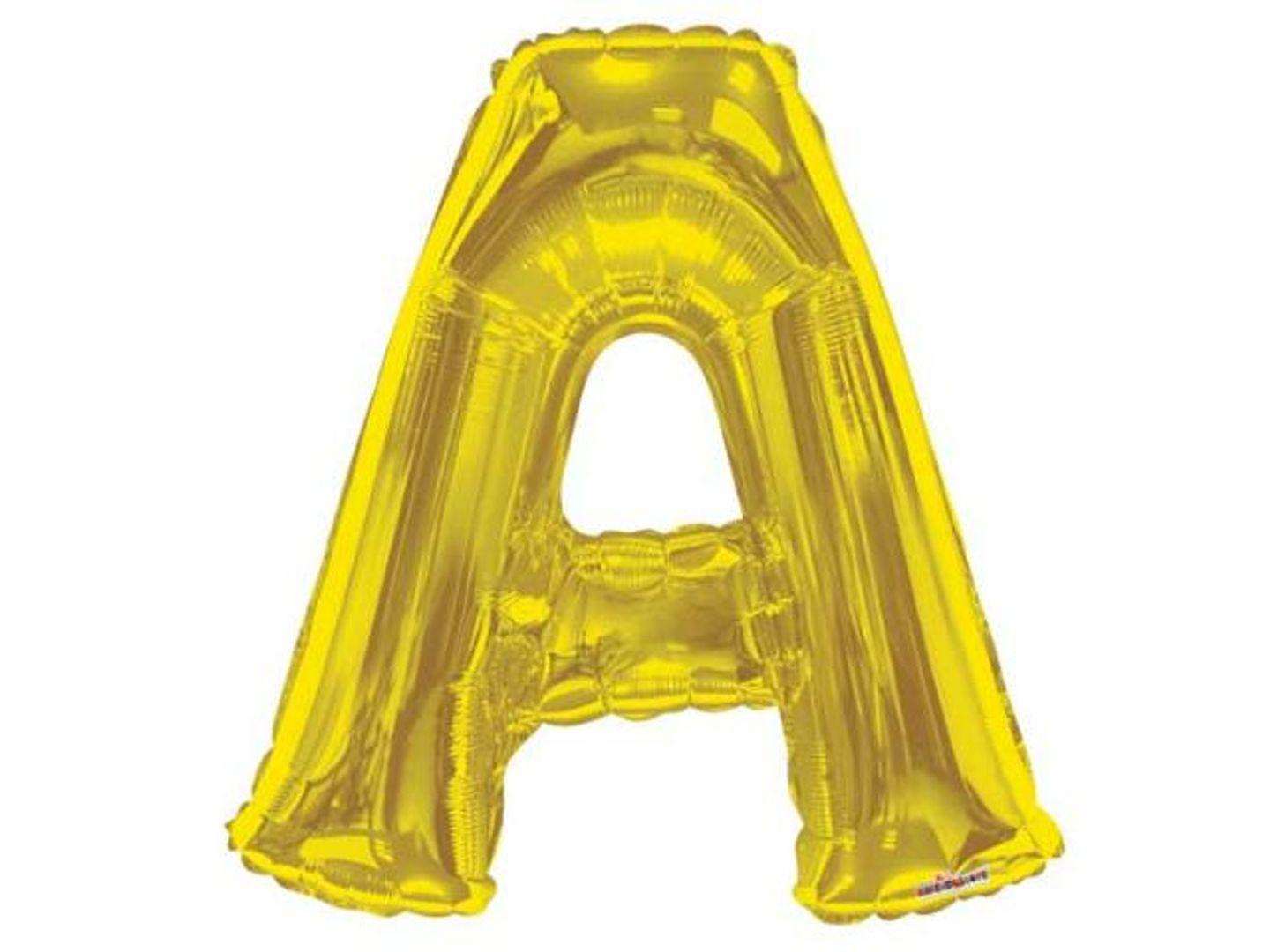 Helium Balloon A Gold