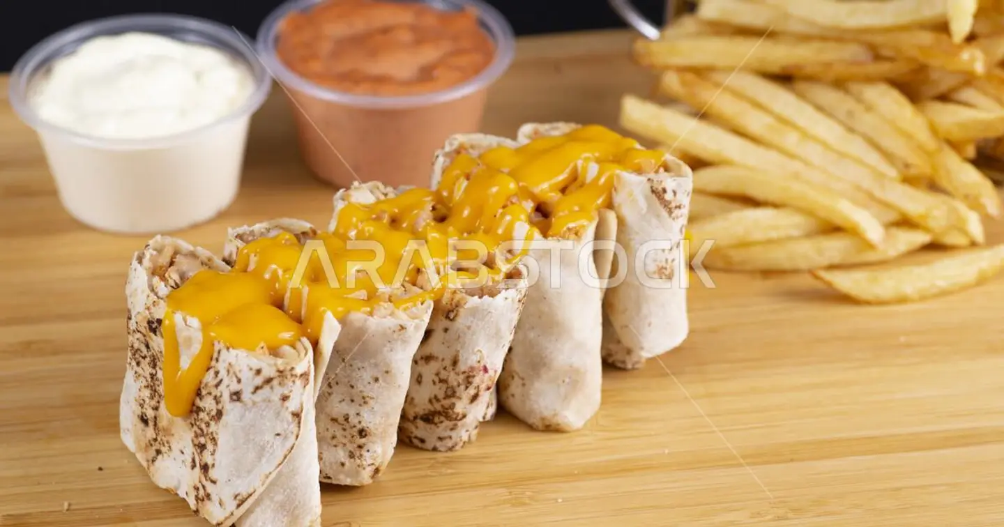 Arabic Shawarma With Cheese