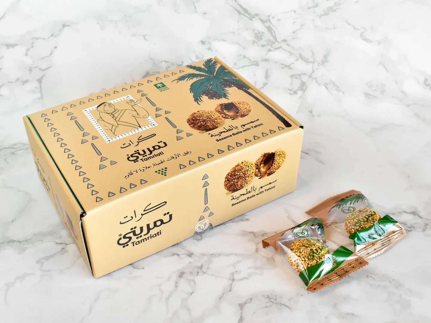 Sesame Date Balls With Flour