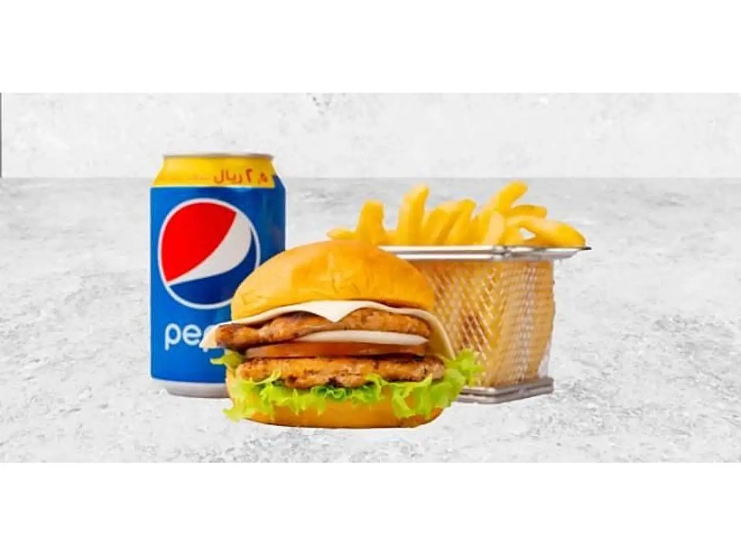 كومبو برجر زنجر عصير بطاطس