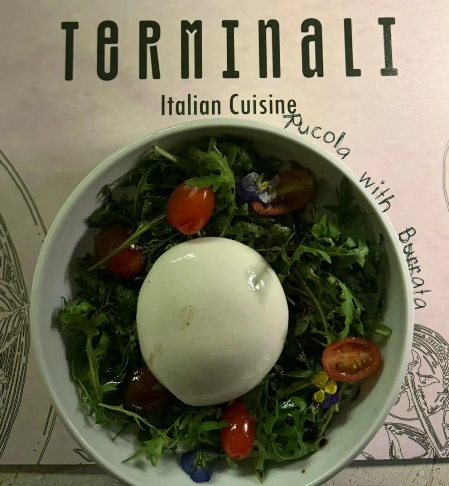 Rucola With Burrata Cheese