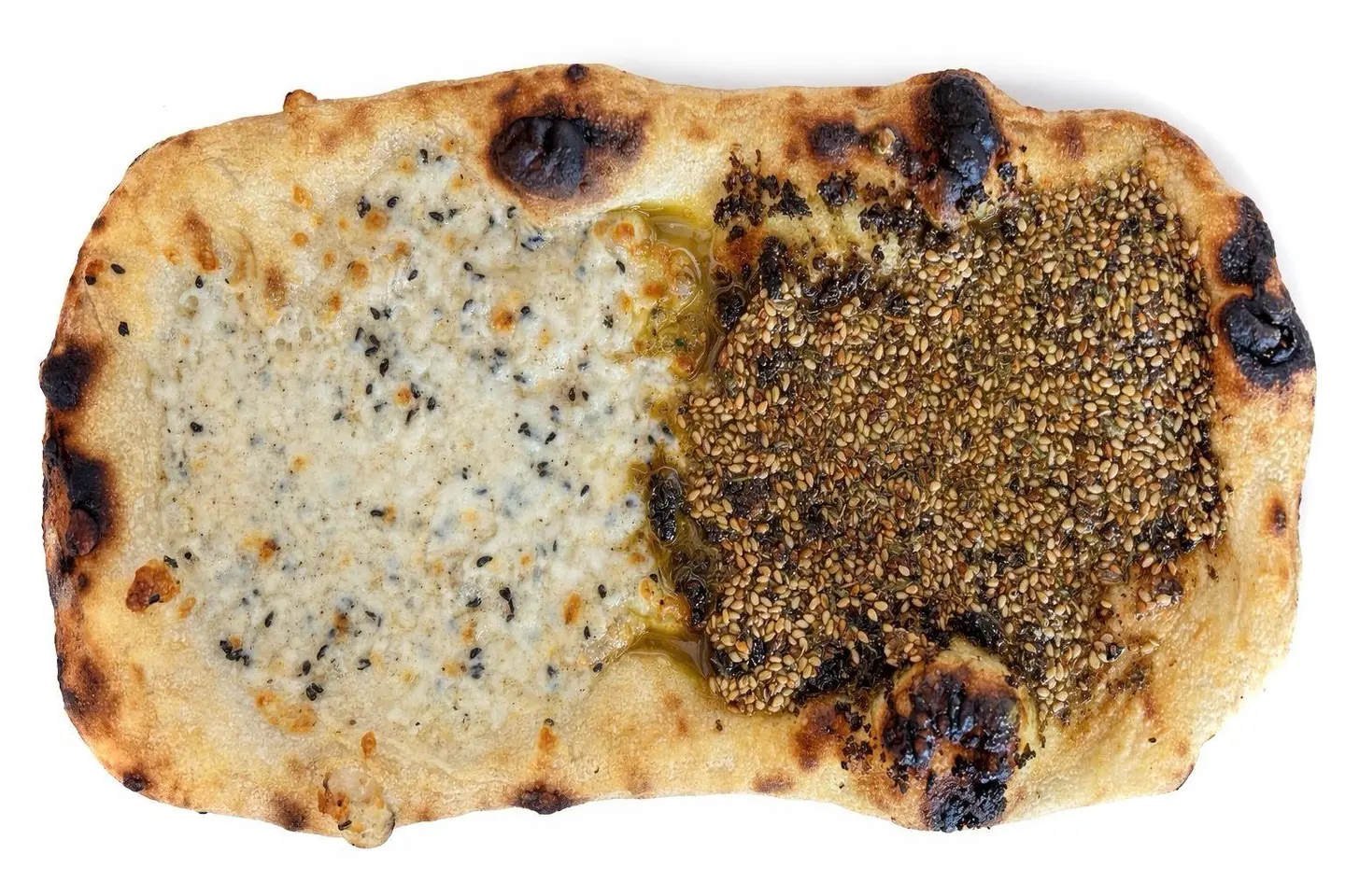 Neopolitan Flatbread Akawi Cheese Zaatar
