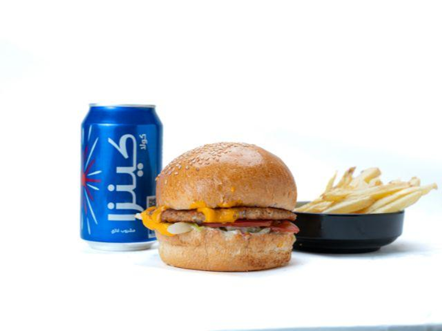 Grilled Beef Burger Meal
