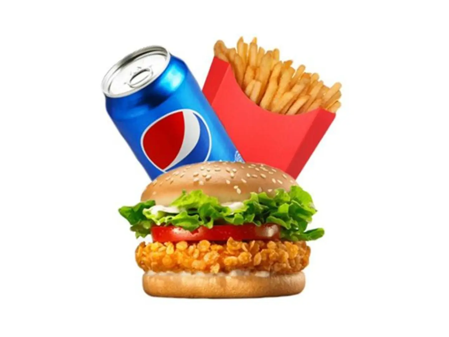 Chicken Burger Meal Fries Bun