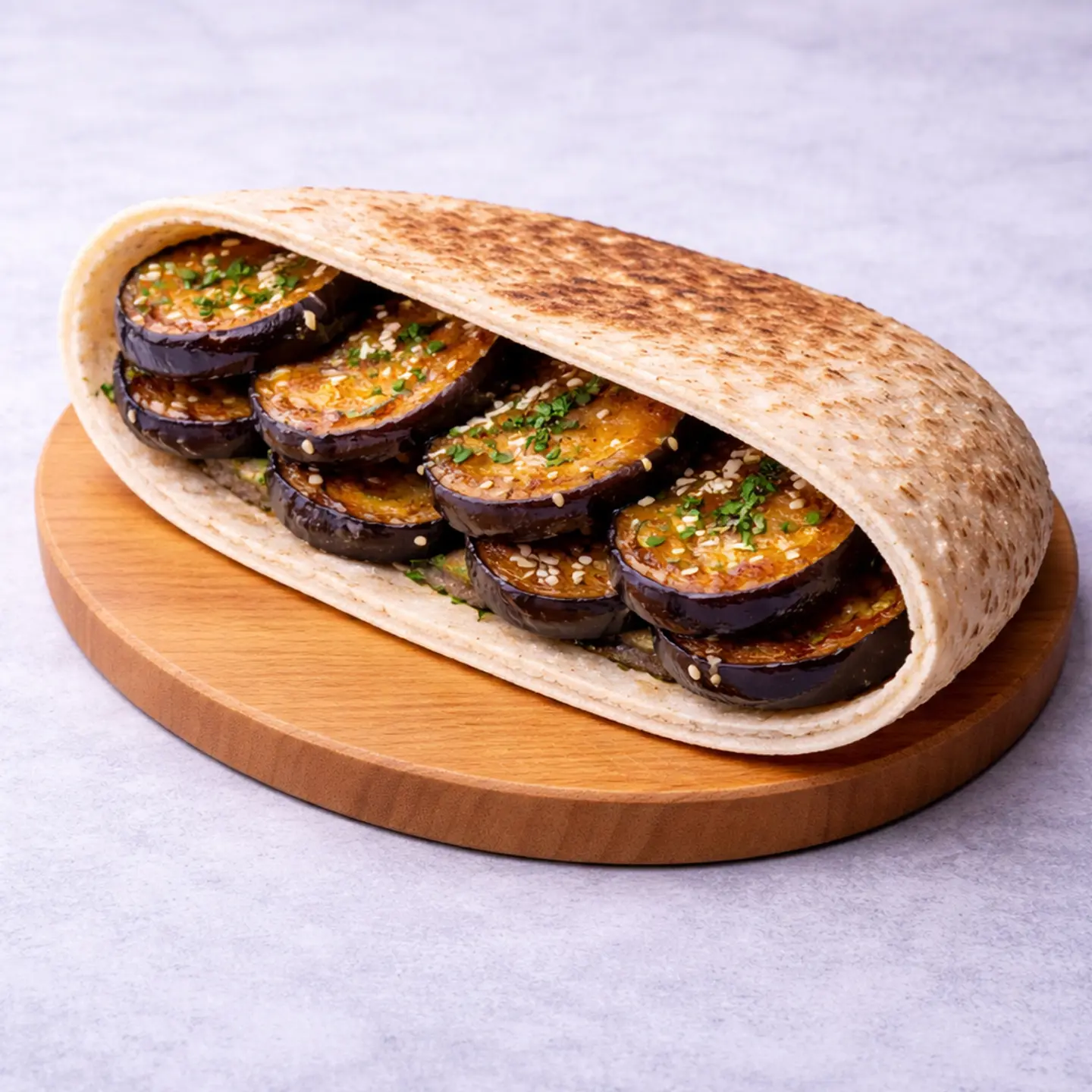 Fried Eggplant Sandwich