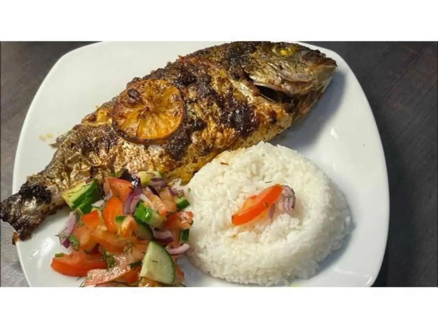 Grilled Sea Bream With Rice