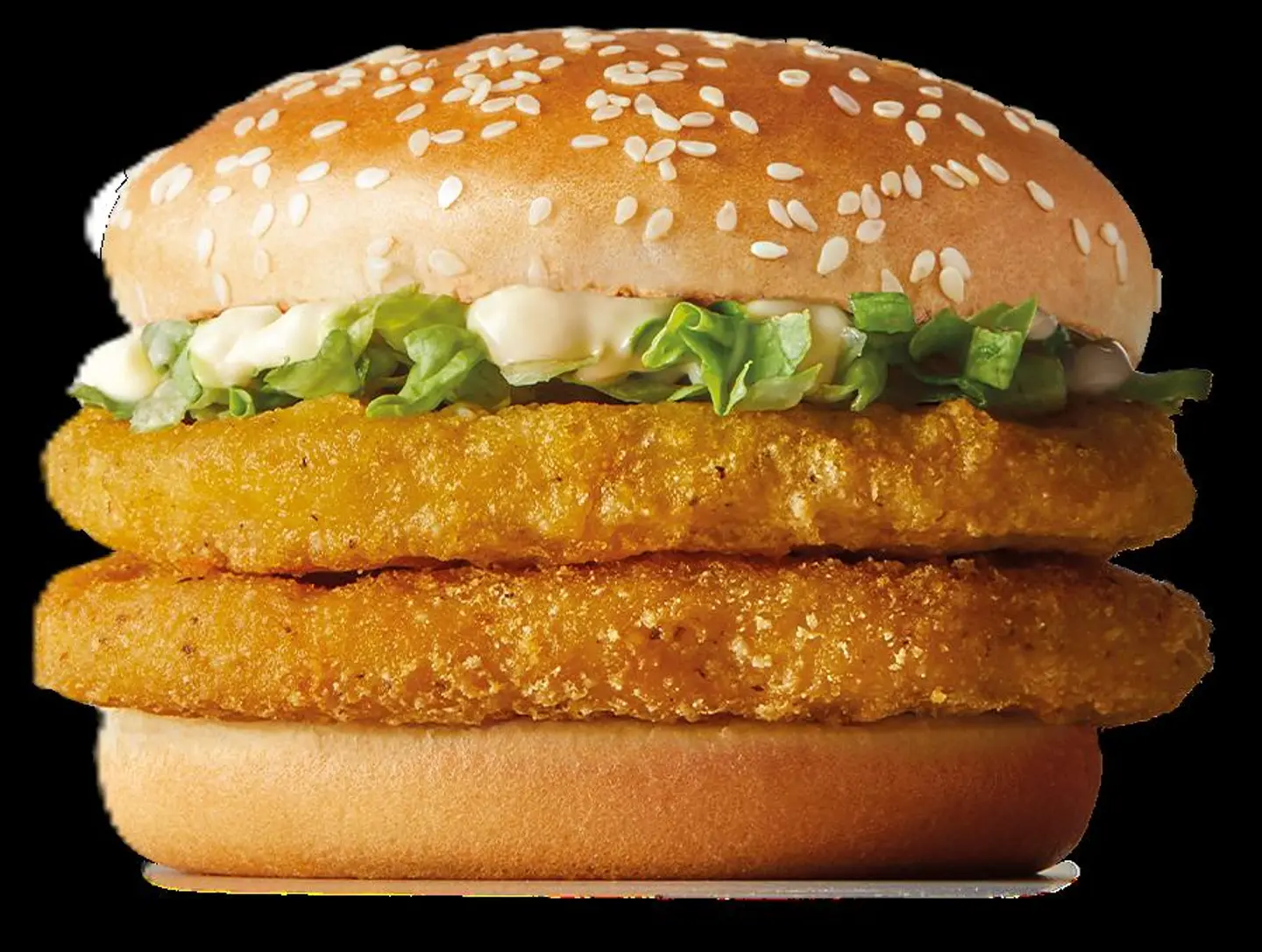 دبل برجر سمك بالجبن