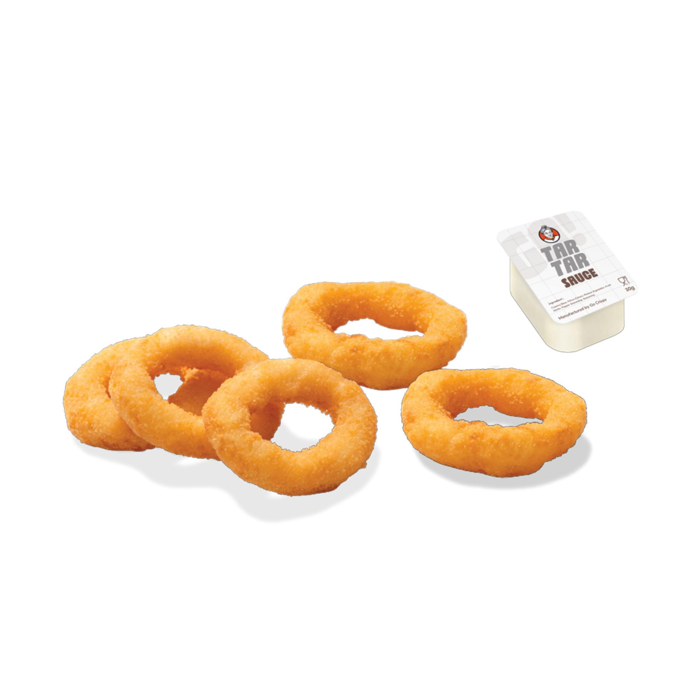 5 Pcs Onion Rings With Tartar Sauce