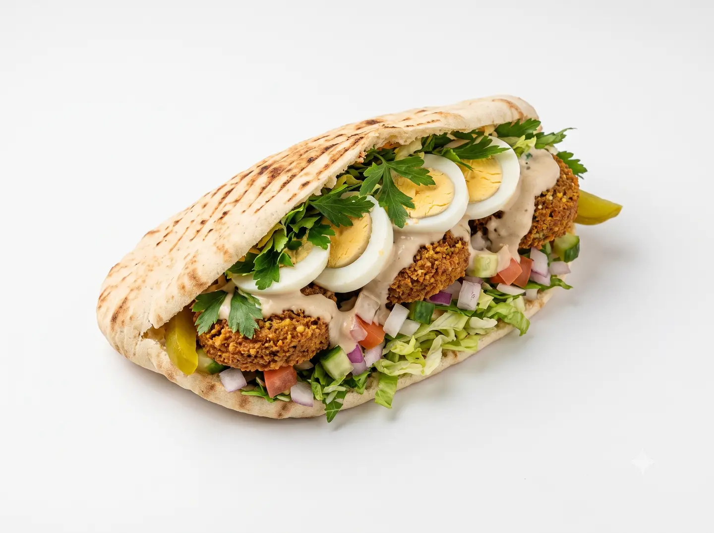 Mixed Falafel With Egg