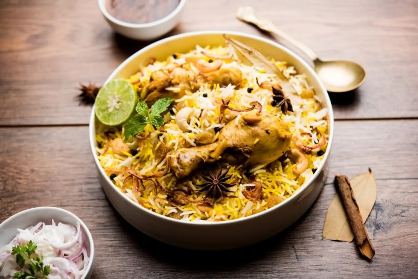 دجاج على الفحم - برياني دجاج