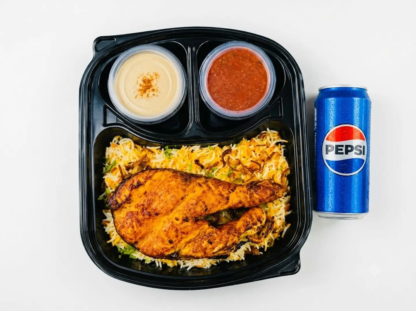 Charcoal Grilled Salmon With Rice