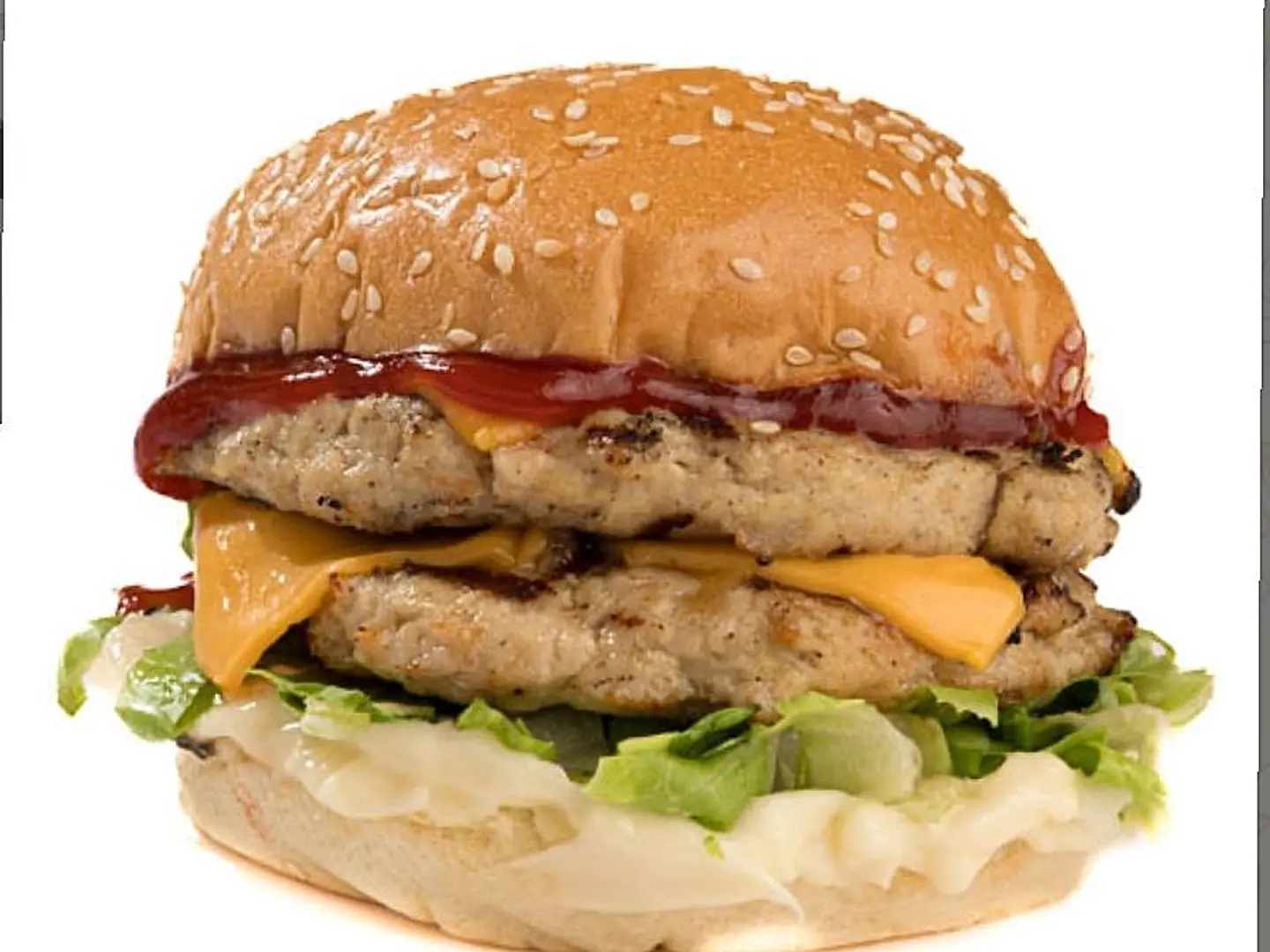 Double Chicken Burger With Cheese