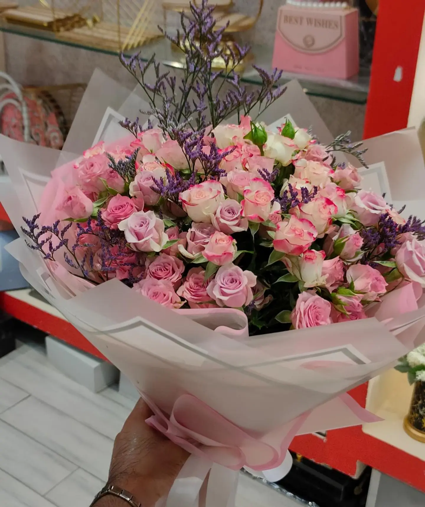 باقة ورديات بيبي روز 2