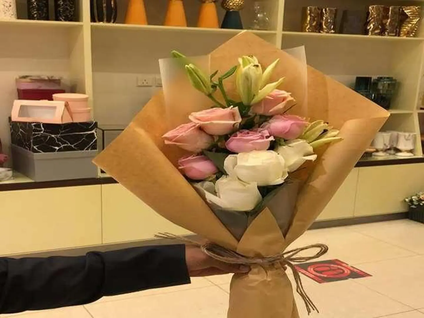 بوكيه بتلات البنك