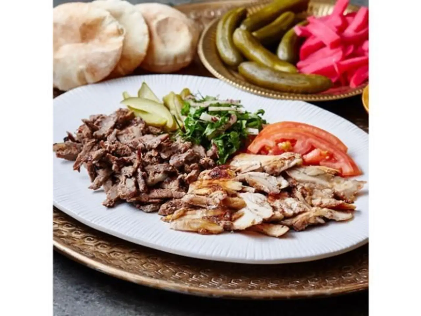 صحن شاورما مشكل