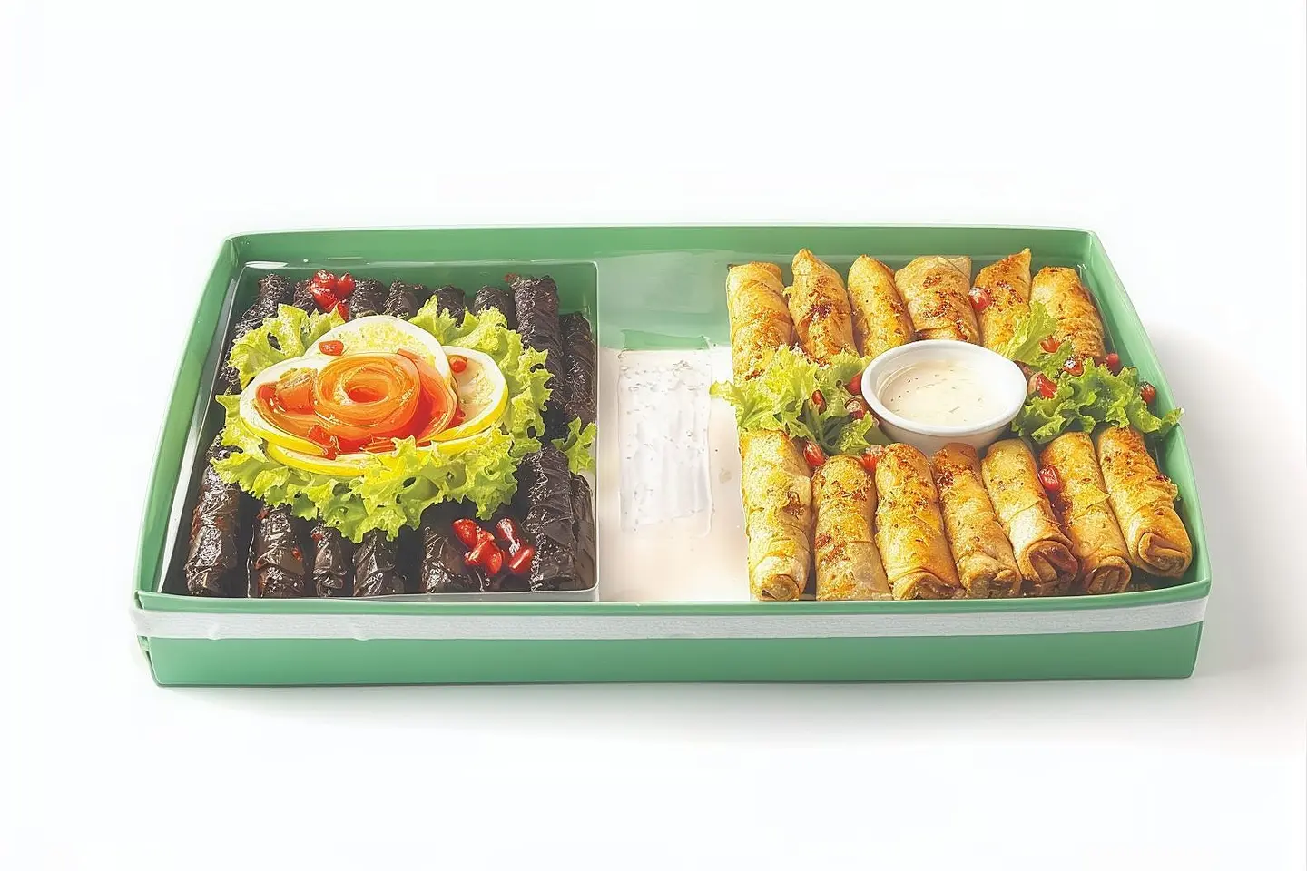 Musakhan And Grape Leaves