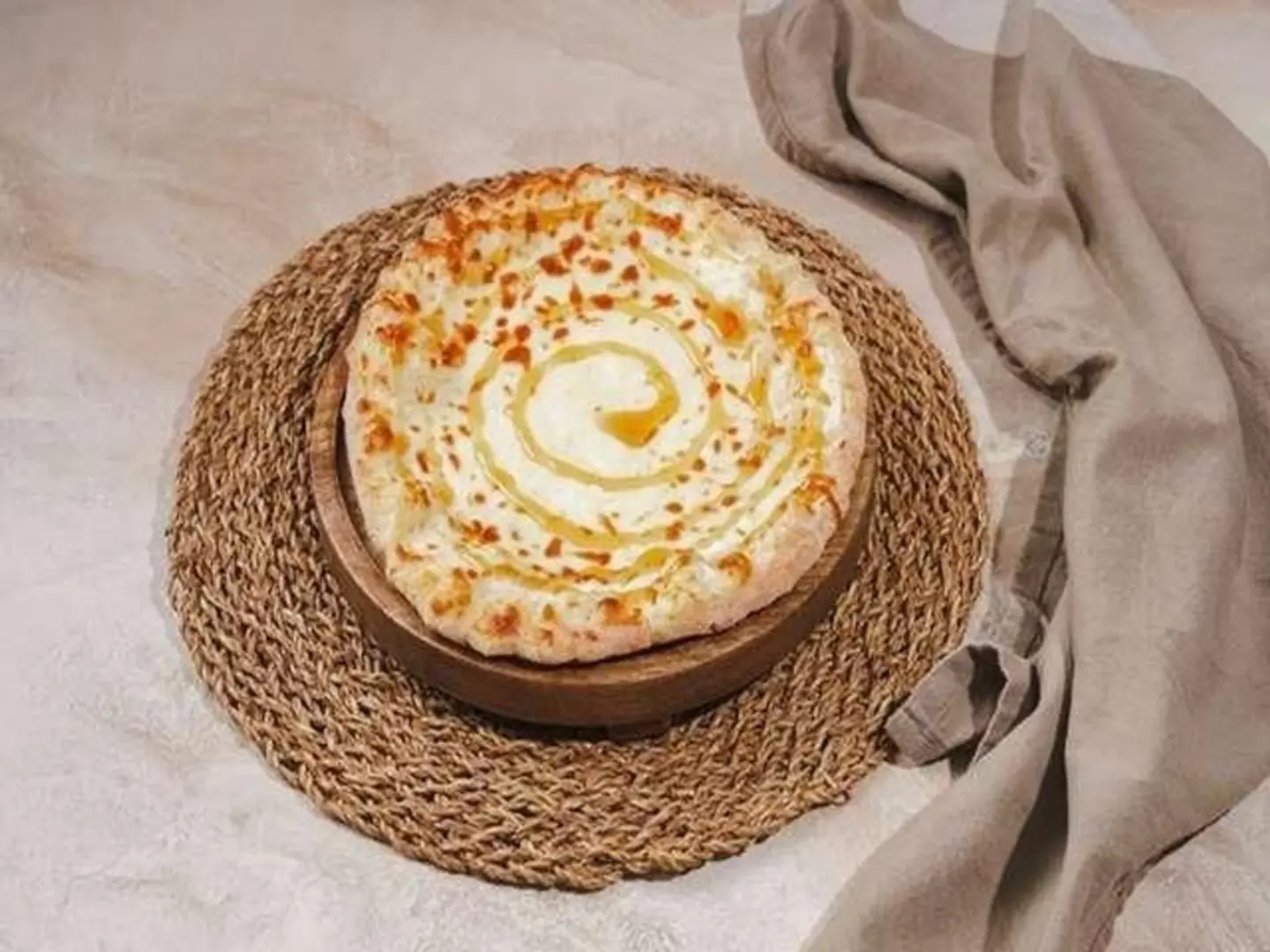 Labneh With Honey Manakish