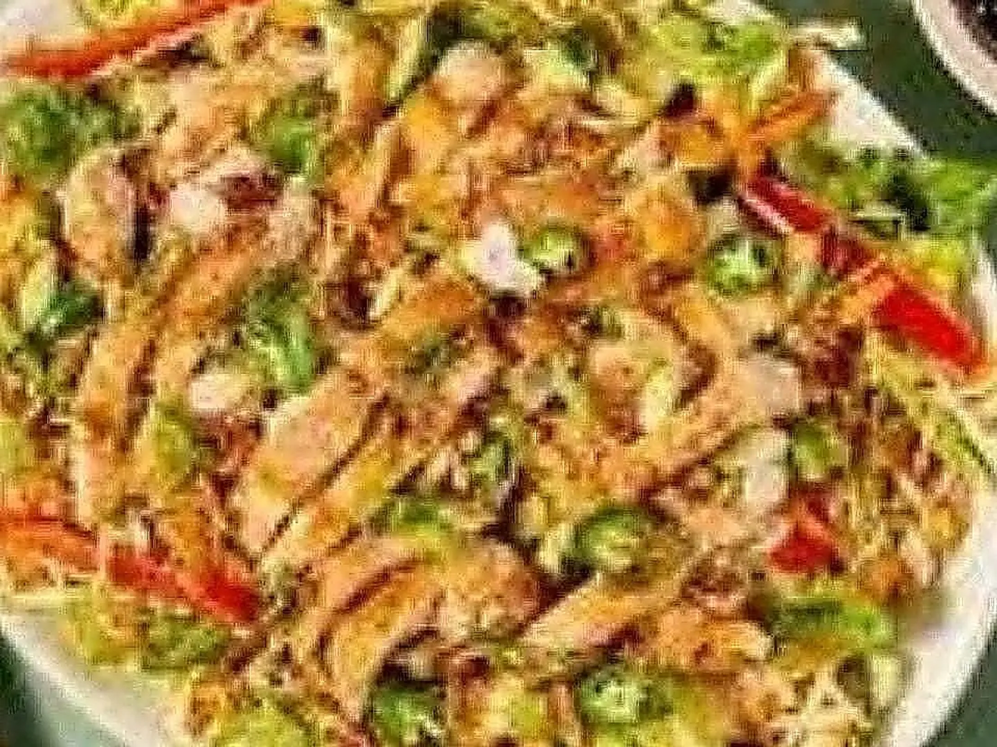 سلطة دجاج ترياكي