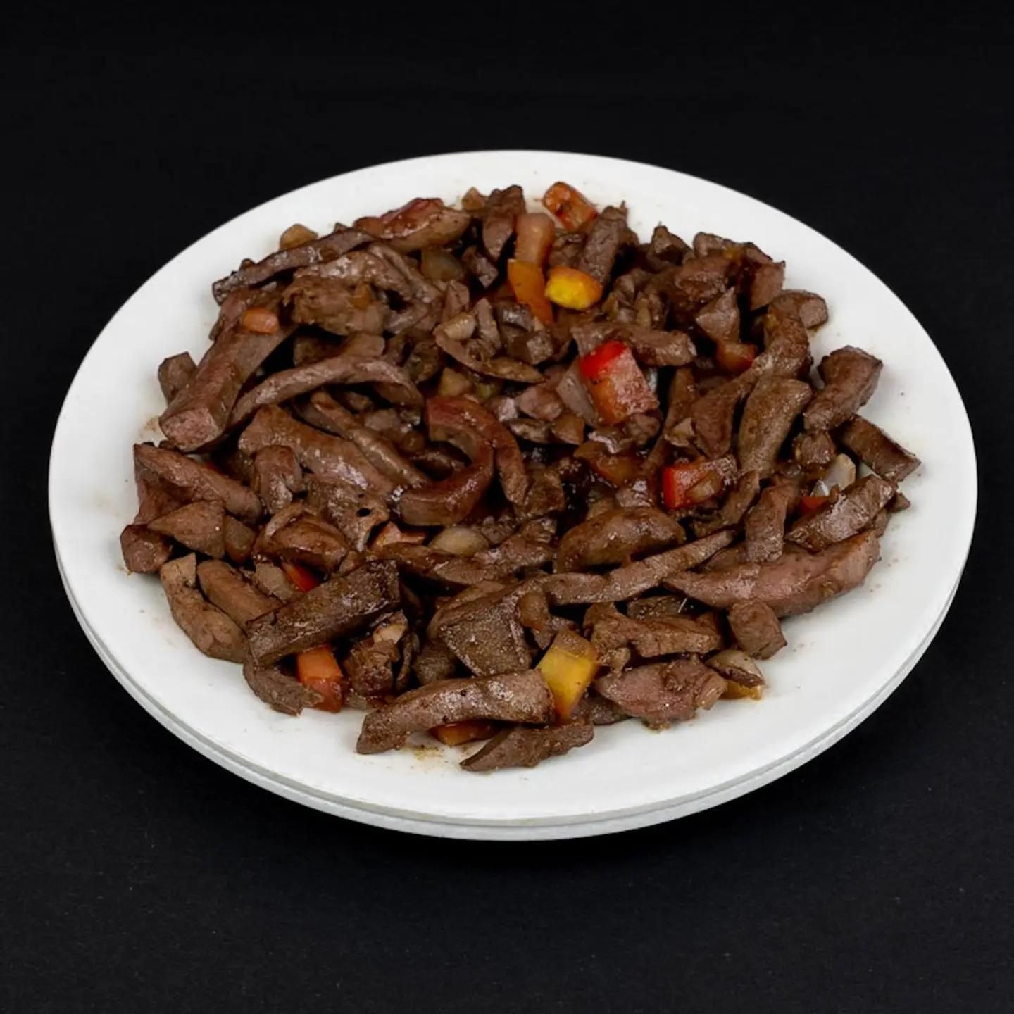 طبق كبدة غنم طازج