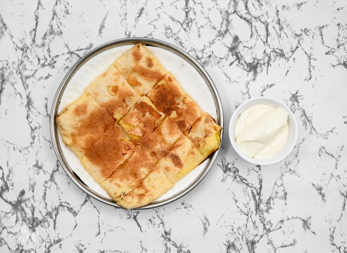 Mutabbak With Cream Cheese