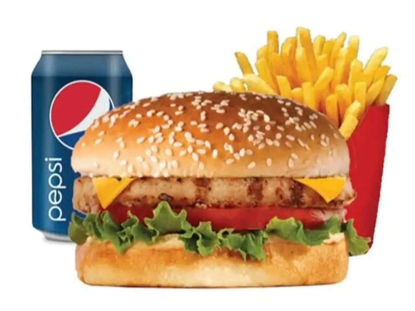 Grilled Chicken Burger Meal