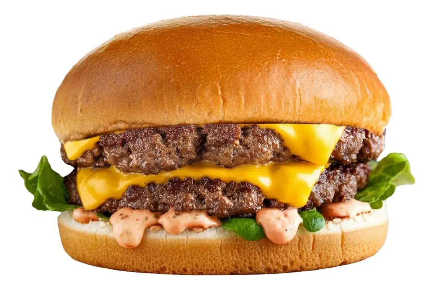 برجر لحم دبل ودبل جبنه