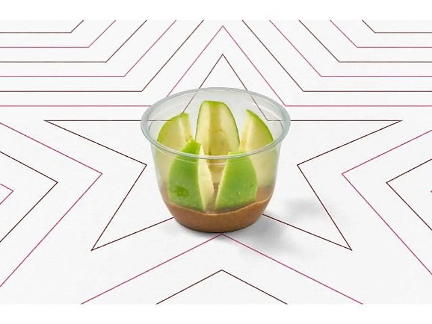 تفاح مع زبدة اللوز