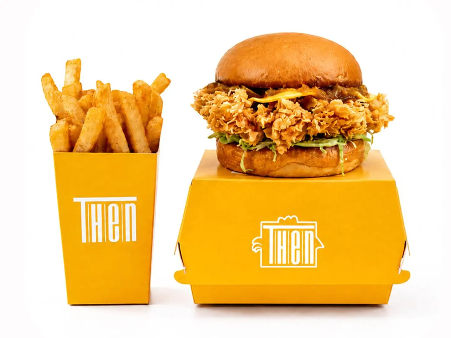 Honey Mustard Burger With Fries