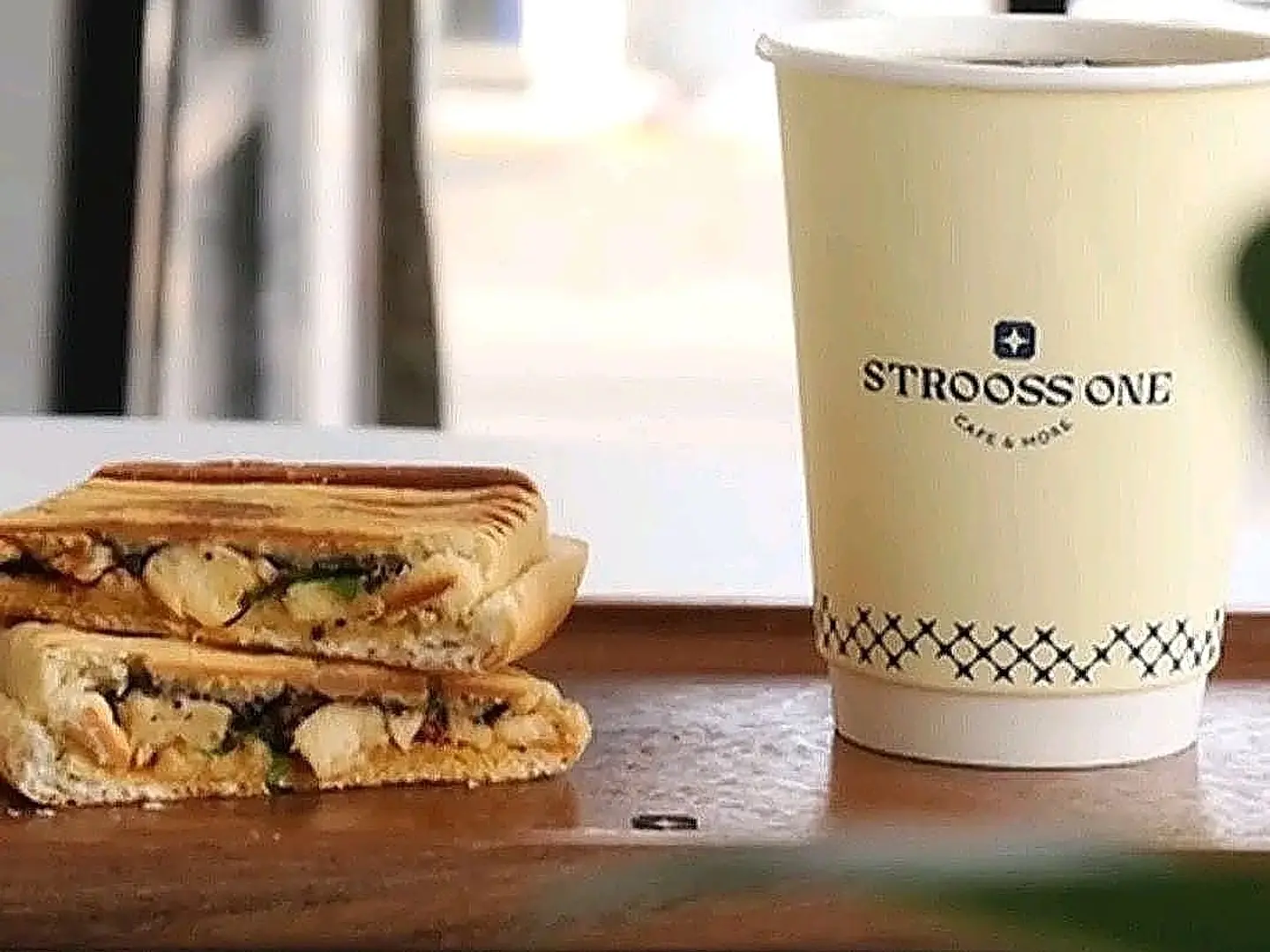 Halloumi Sandwich With Black Coffee