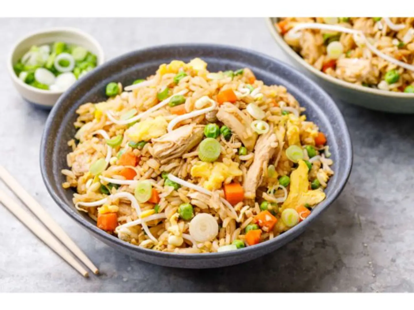 أرز مقلي مشكل