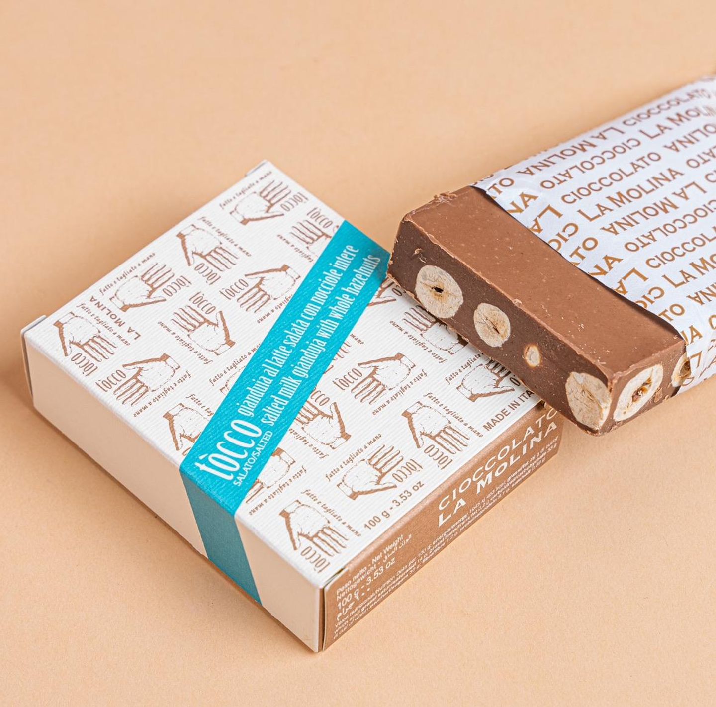 Milk Gianduja With Salted Almonds 100 G
