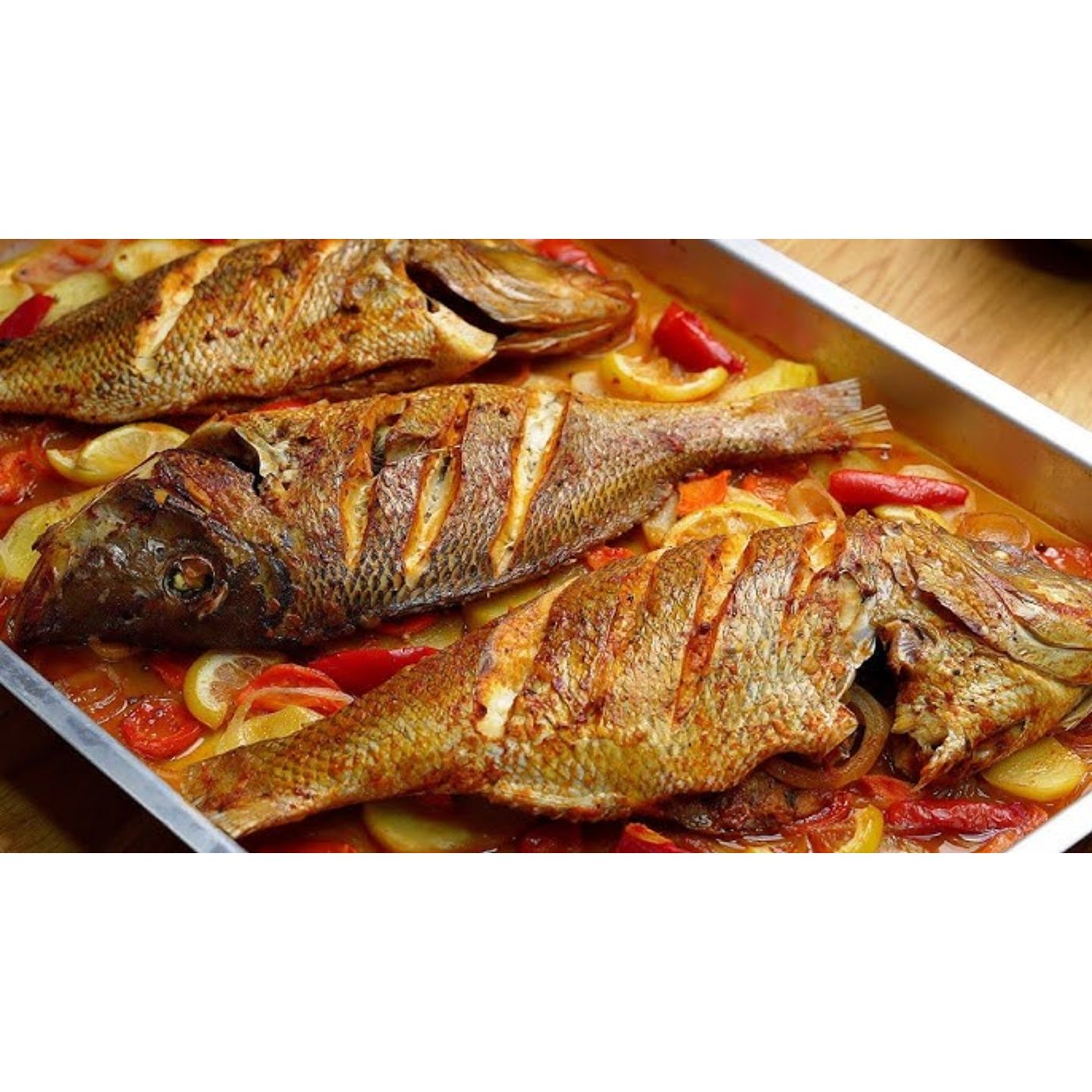 Grilled Fish With Sauce And Potato