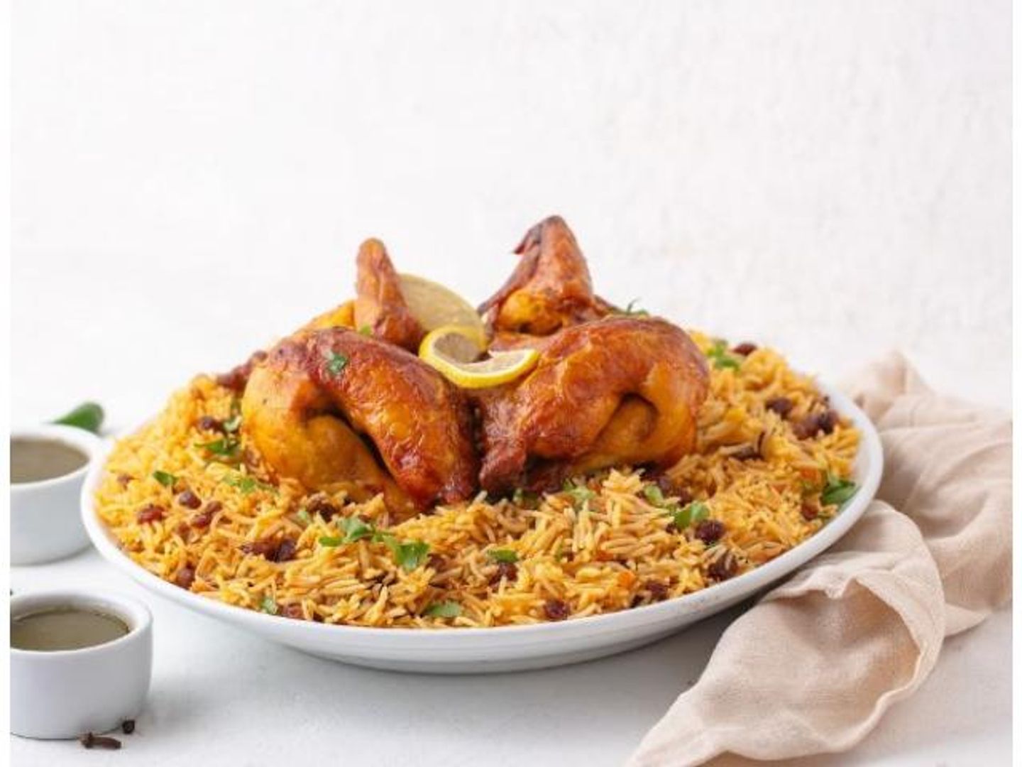 Grilled Chicken With Bukhari Rice