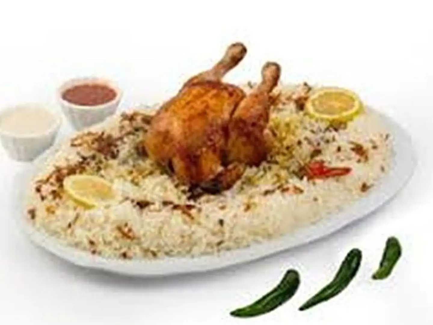 نص حبة دجاج شواية , مثلوثة