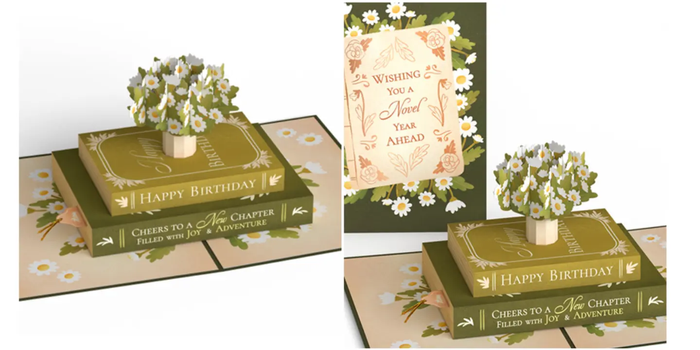 Pop Up Greeting Card For A New Chapter In Life