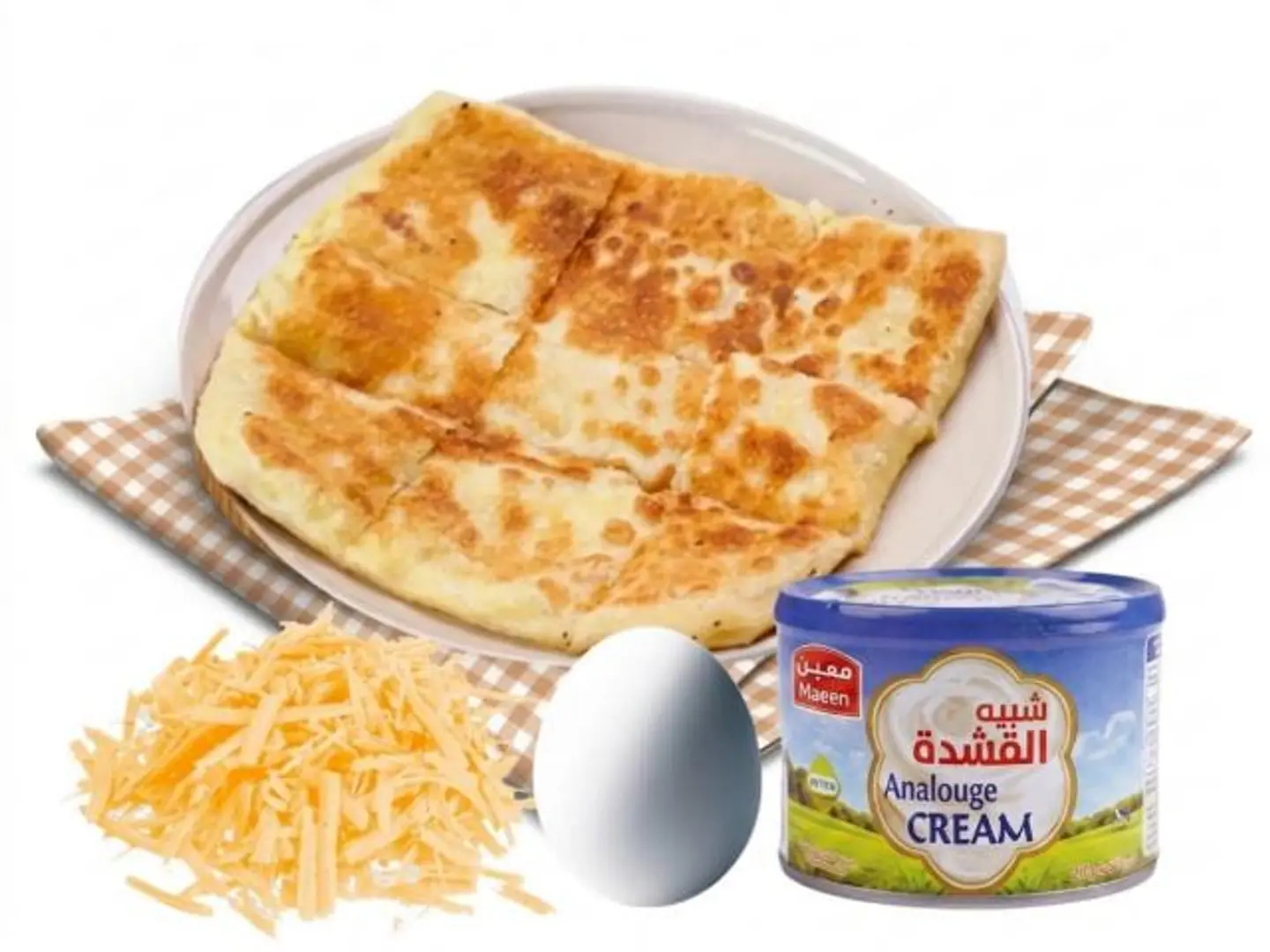 مطبق حلو قشطة وجبنة