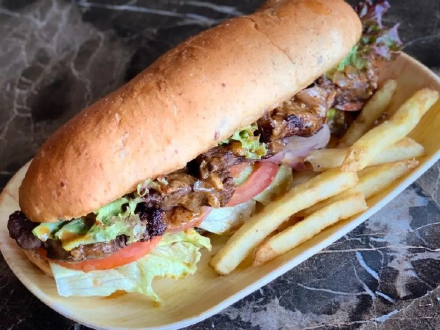 Angus Beef Picanha Submarine French Fries