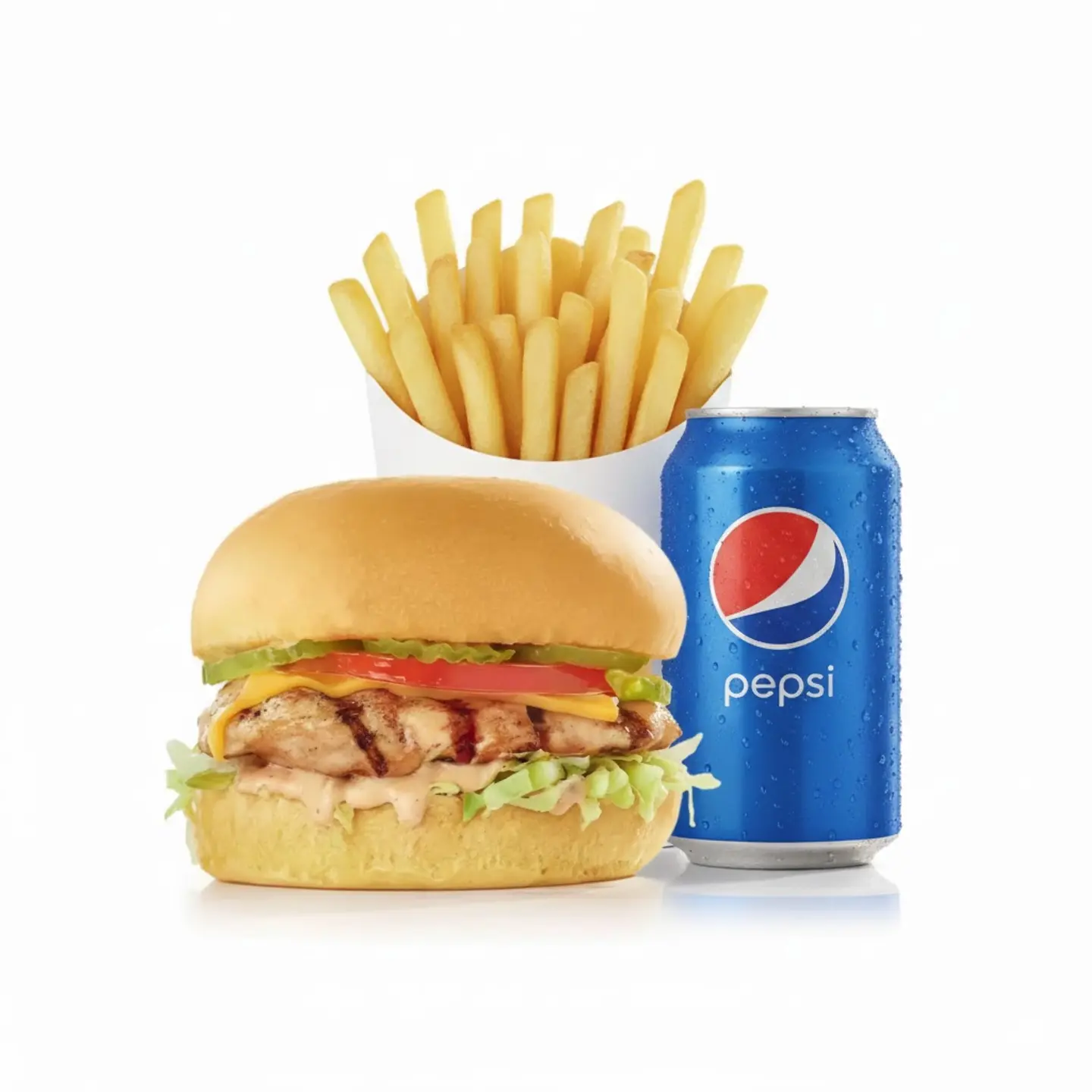 وجبة برجر دجاج