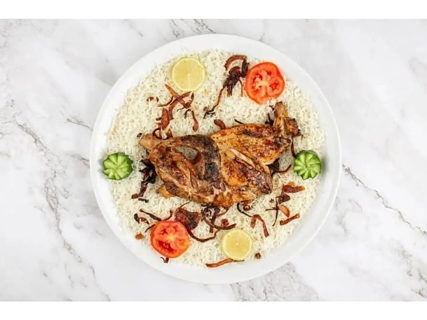 نص حبة دجاج مظبي