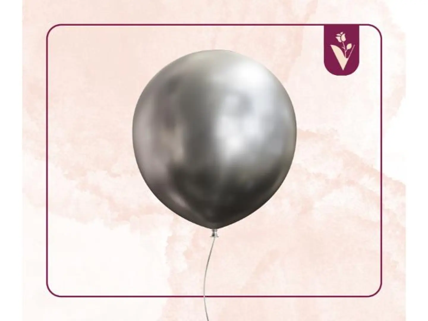 بالونات عادية بالحبة رمادي