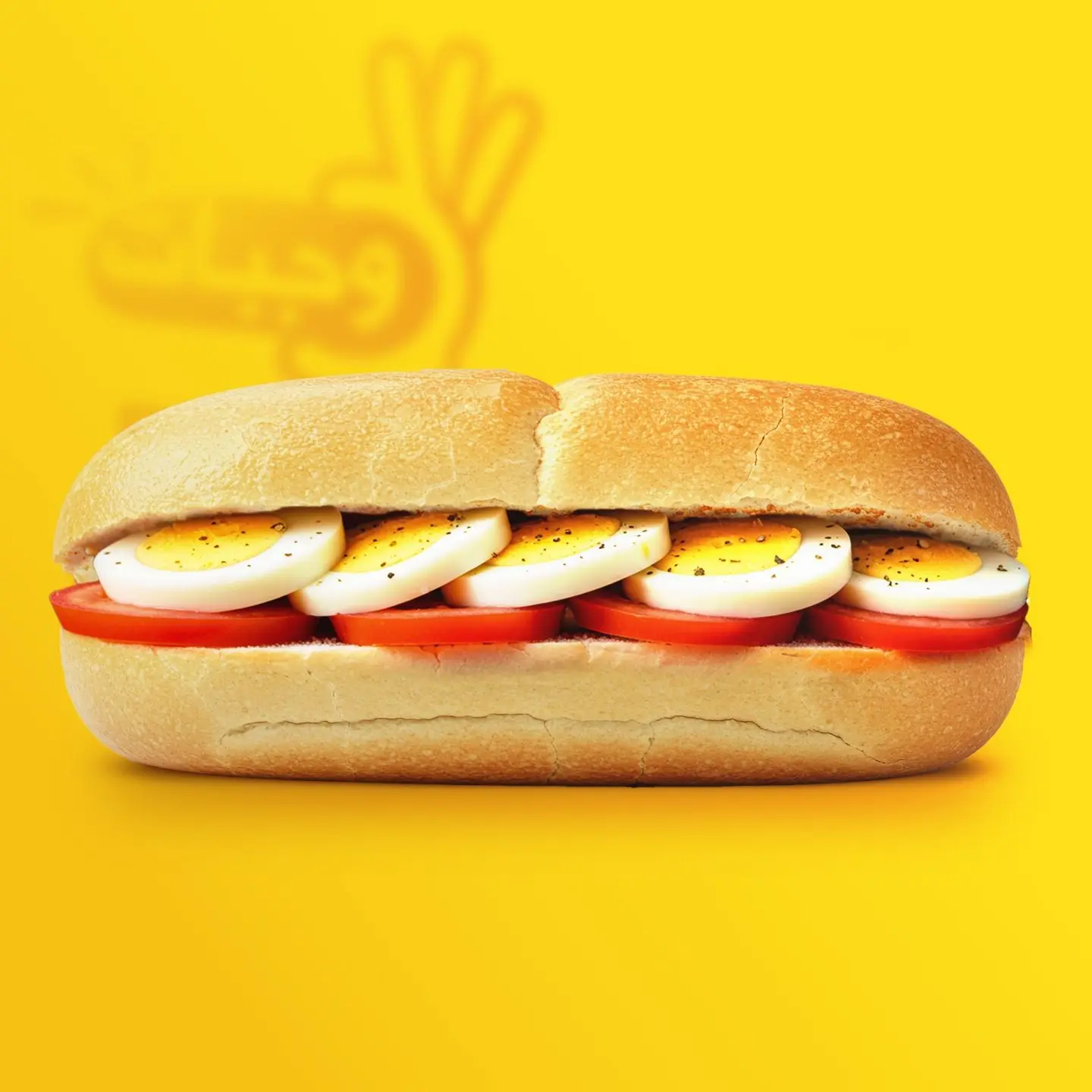 ساندويتش‭ ‬بيض‭ ‬مسلوق‭ ‬