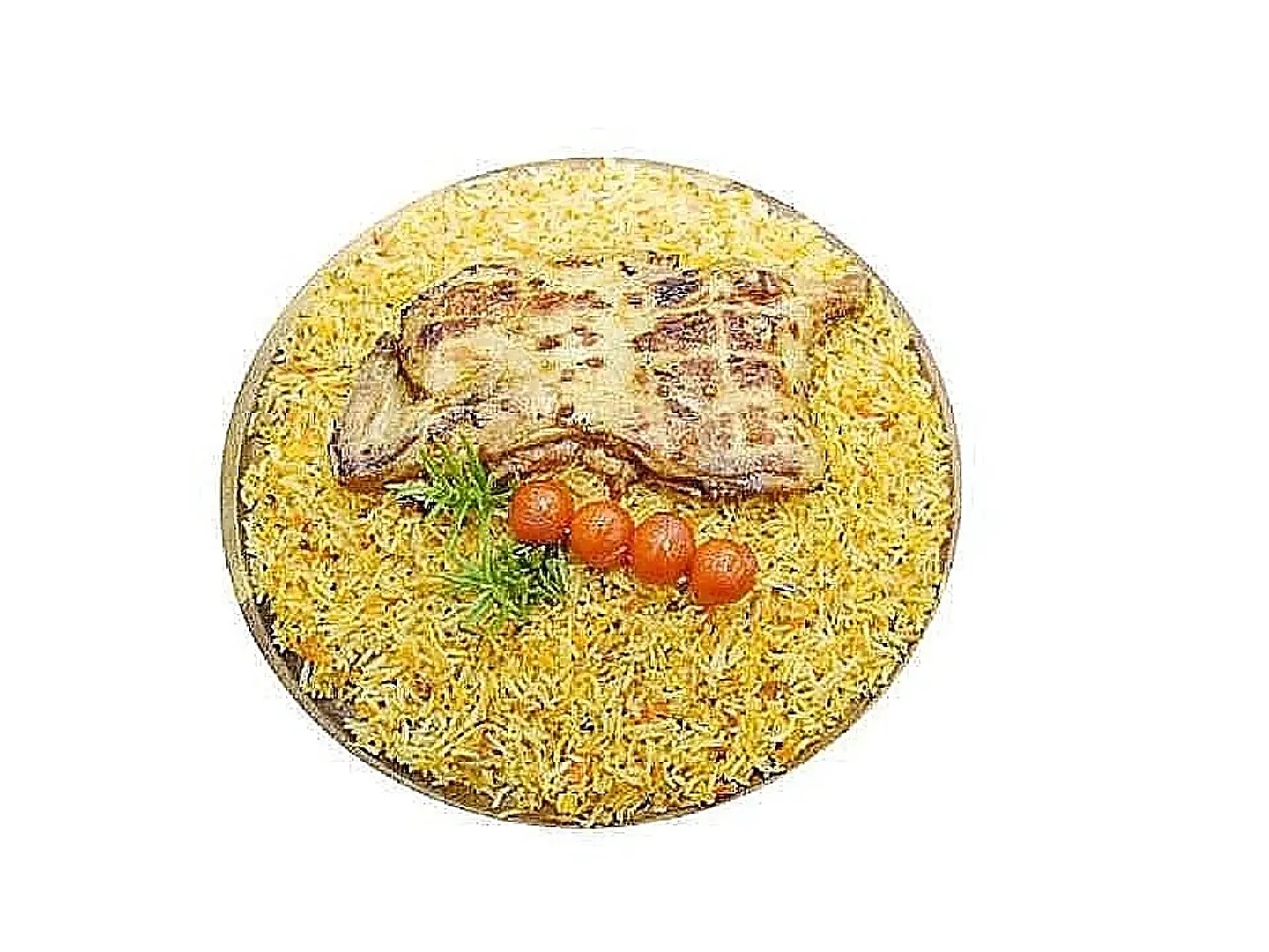 نصف دجاج مع رز