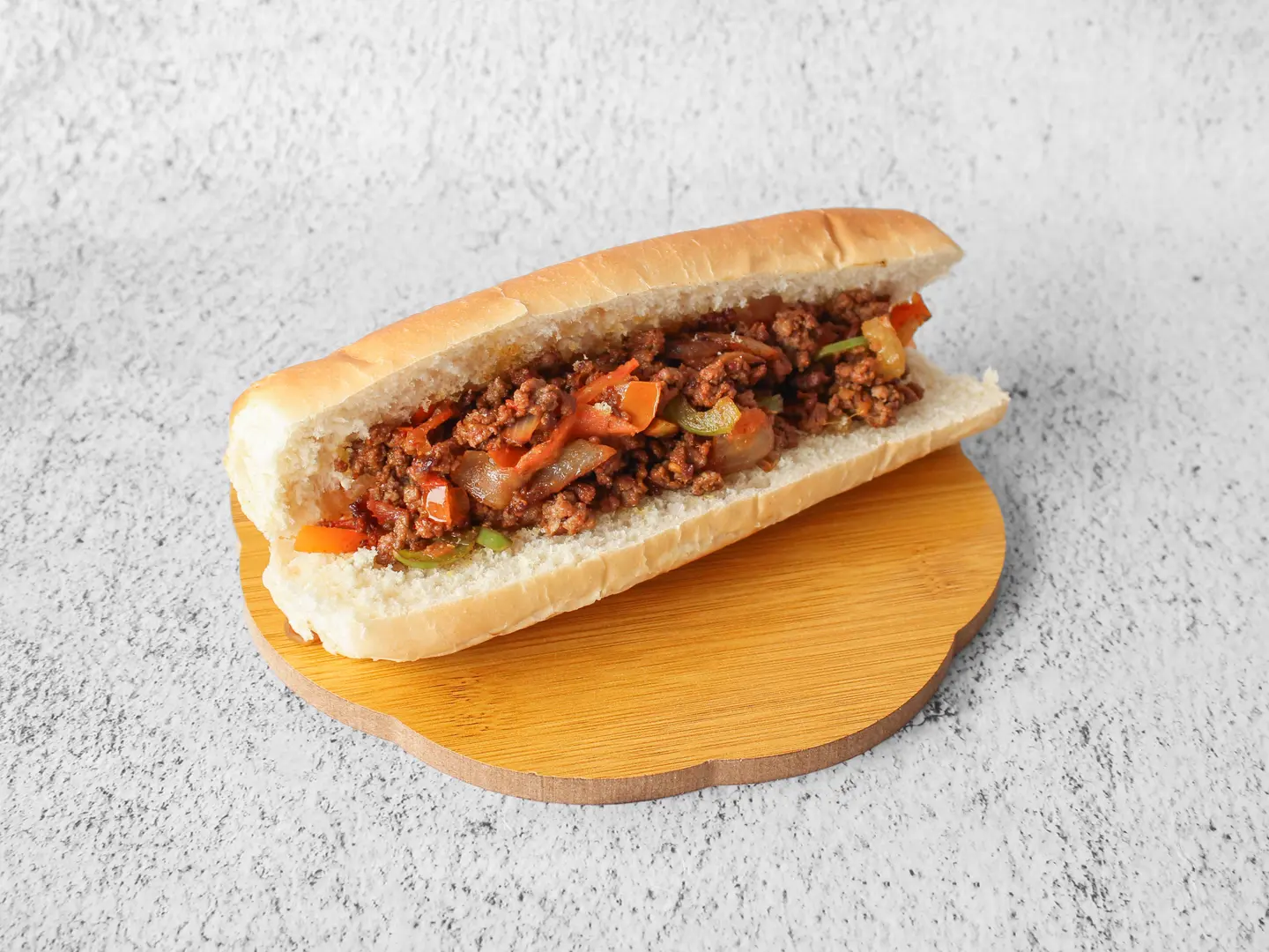 ساندوتش مفروم لحم