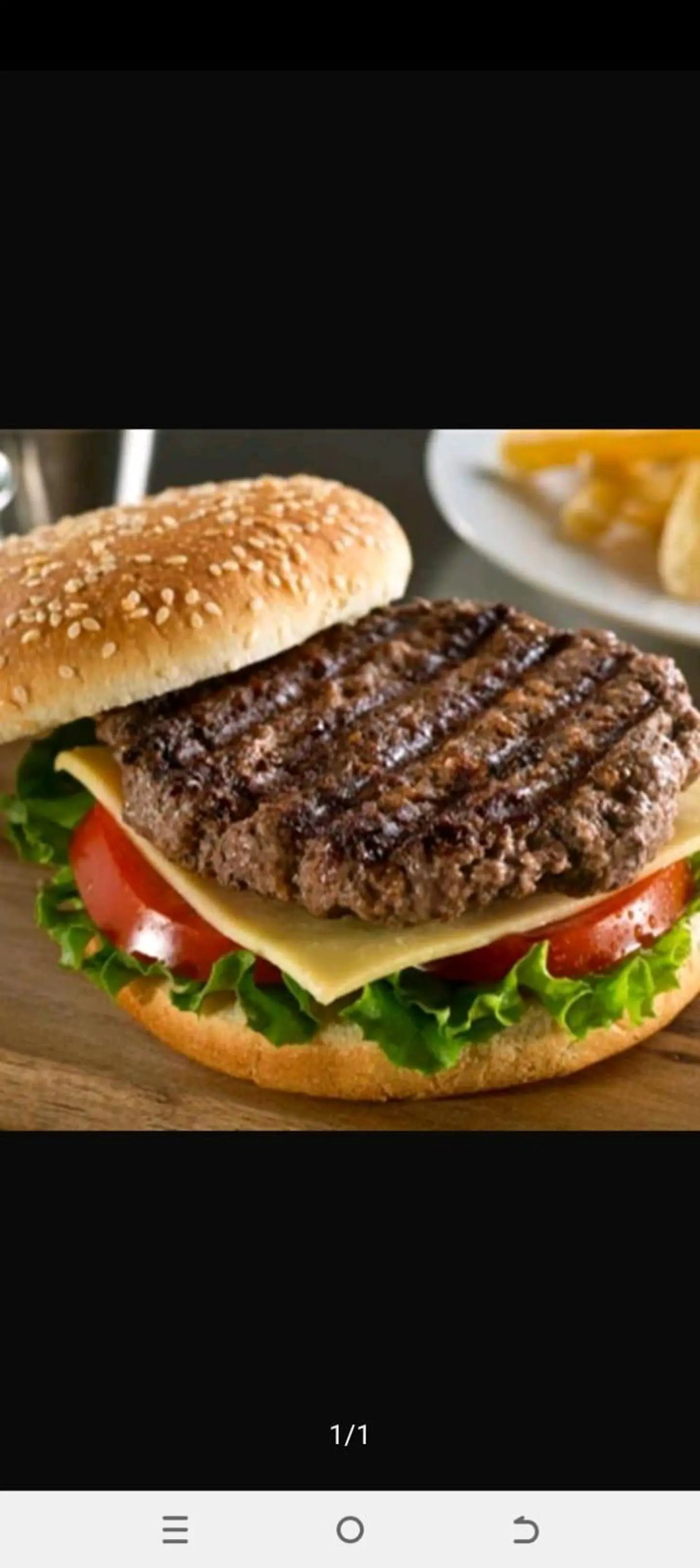 Beef Burger Meal
