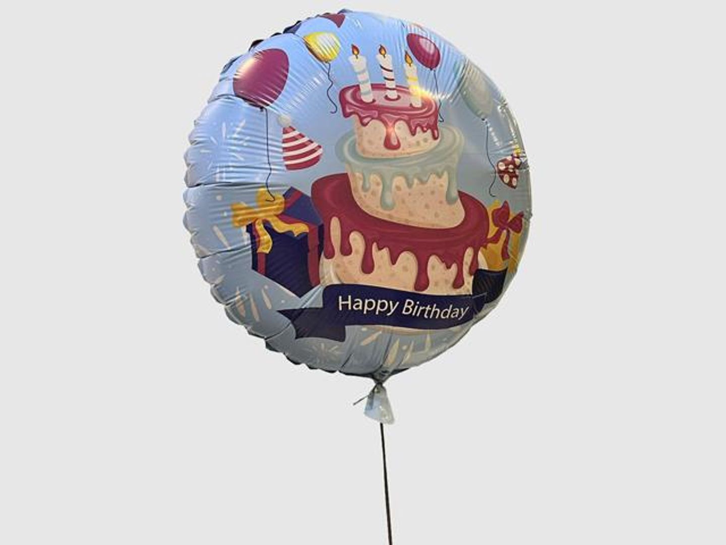 Blue Happy Birthday Balloon