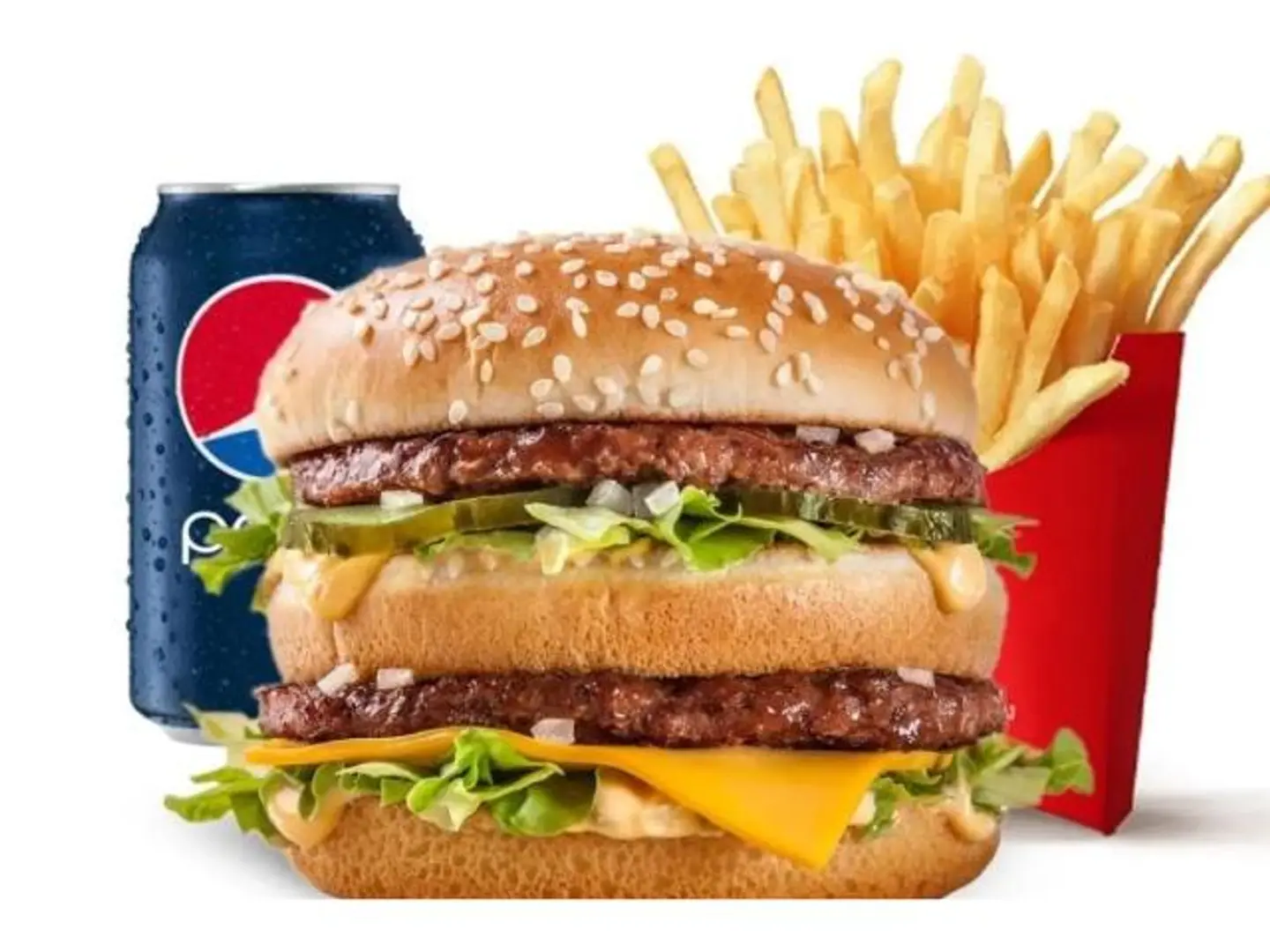 Double Beef Burger Meal