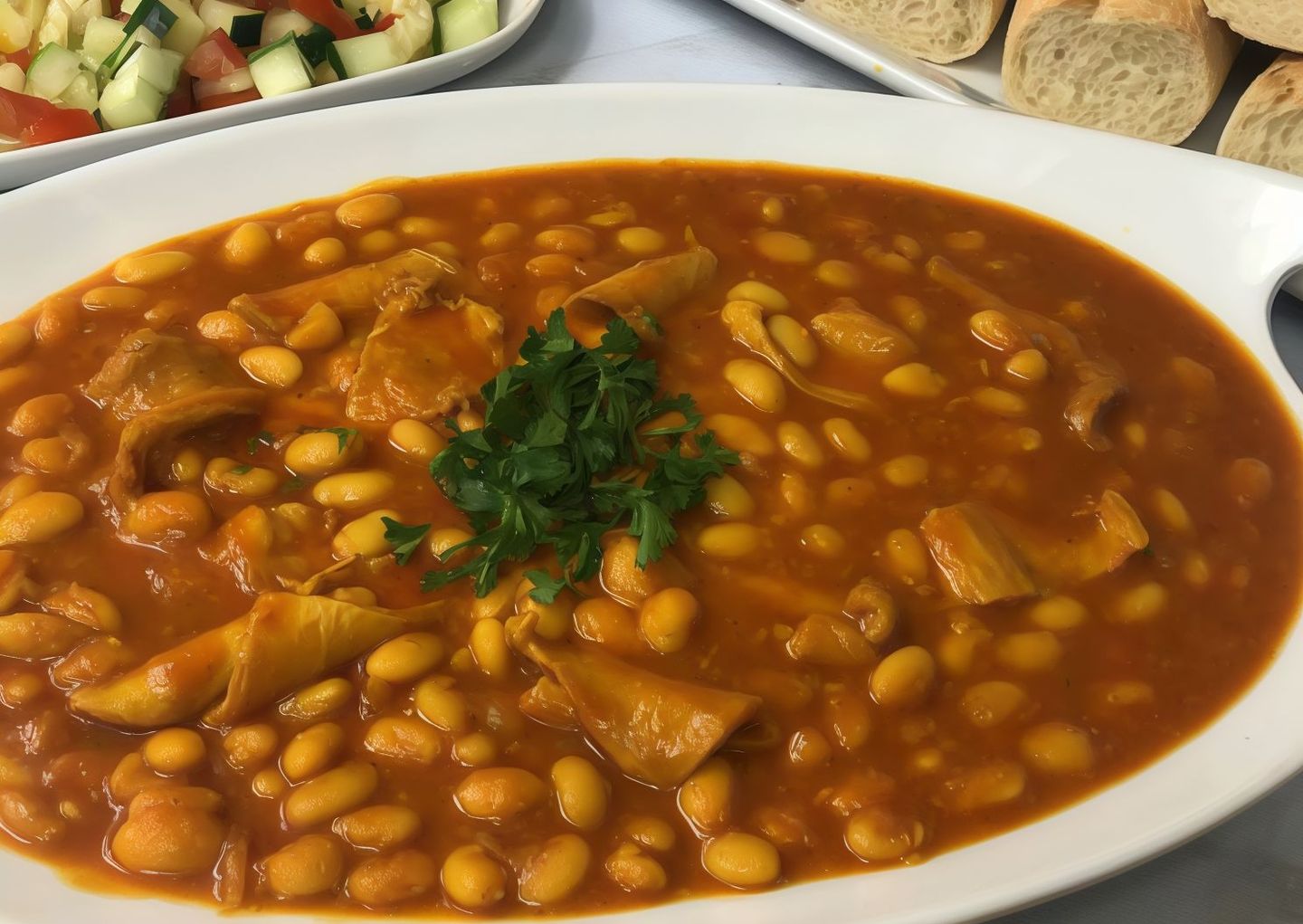 فاصوليا مع تونة